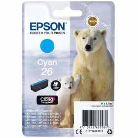 Epson 26 Cyan Ours polaire Cartouche authentique au meilleur prix