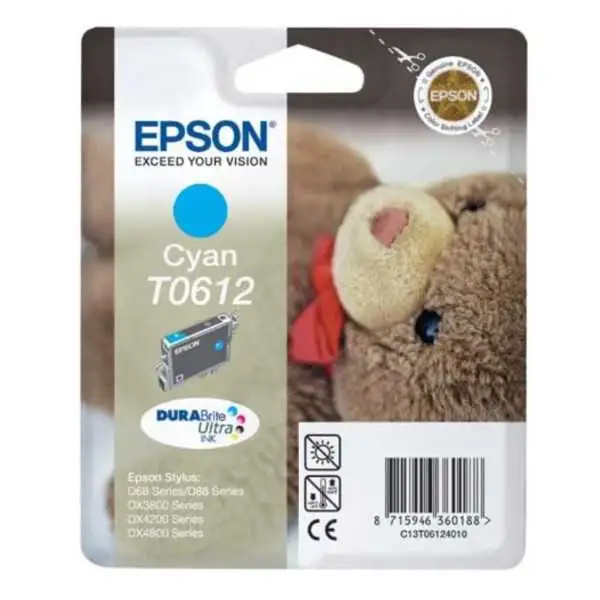 Epson T0612 Cyan Ourson Cartouche authentique au meilleur prix