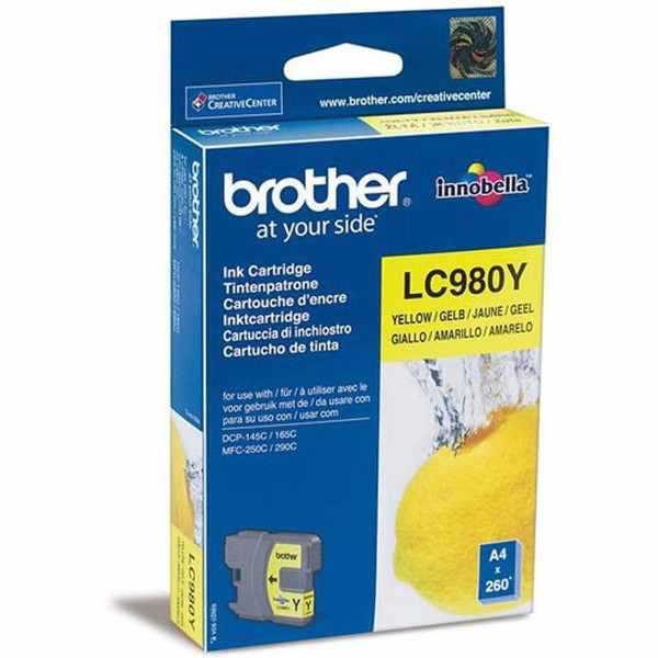 Brother LC980Y Jaune Cartouche authentique au meilleur prix