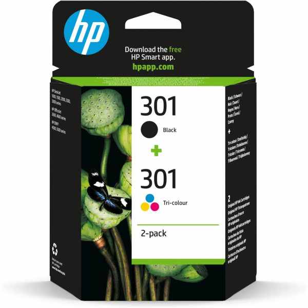 HP 301 Noir couleur Pack de cartouches authentiques au meilleur prix