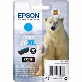 Epson 26XL Cyan Ours Polaire Cartouche authentique au meilleur prix