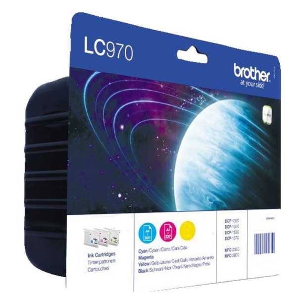 Brother LC970 Couleur Pack de cartouches authentiques au meilleur prix