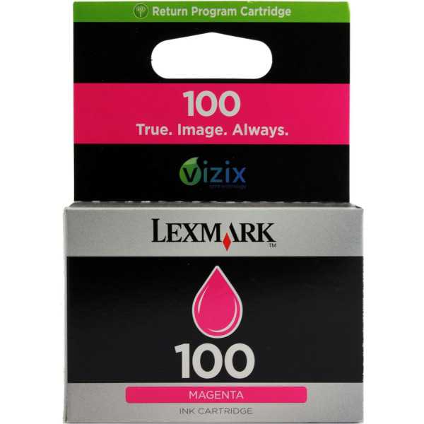 Lexmark 100 Magenta Cartouche authentique au meilleur prix