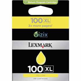 Lexmark 100XL Jaune Cartouche authentique au meilleur prix