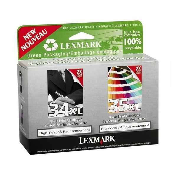 Lexmark 34XL/35XL Noir couleur Pack de cartouches authentiques au meilleur prix