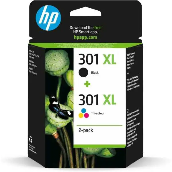 HP 301XL Noir couleur Pack de cartouches authentiques au meilleur prix