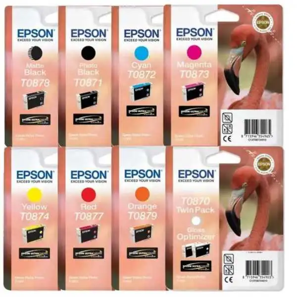 Epson T087 Noir couleur Pack de cartouches authentiques au meilleur prix