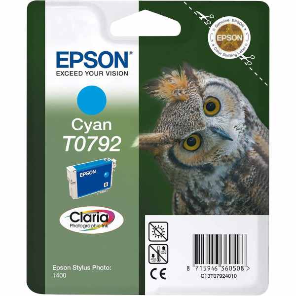 Epson T0792 Cyan Chouette Cartouche authentique au meilleur prix