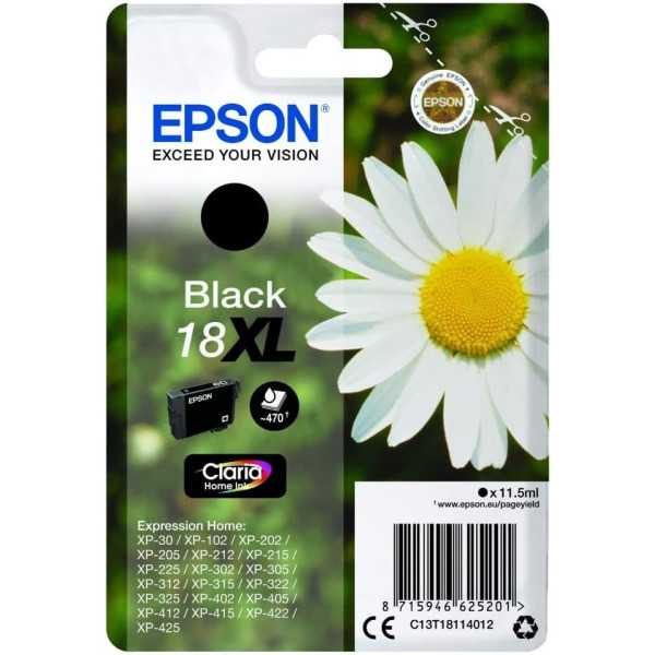 Epson 18XL Noir Pâquerette Cartouche authentique au meilleur prix