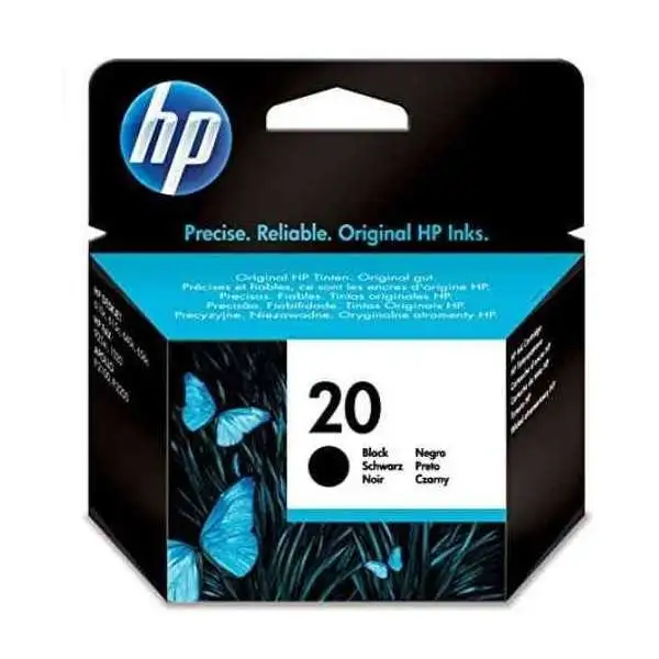 HP 20 Noir Cartouche authentique au meilleur prix