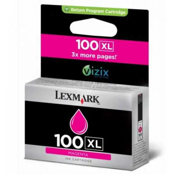 Lexmark 100XL Magenta Cartouche authentique au meilleur prix