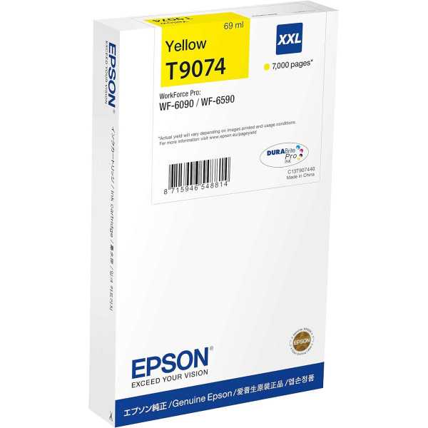 EPSON T9074 XXL Jaune Cartouche authentique au meilleur prix