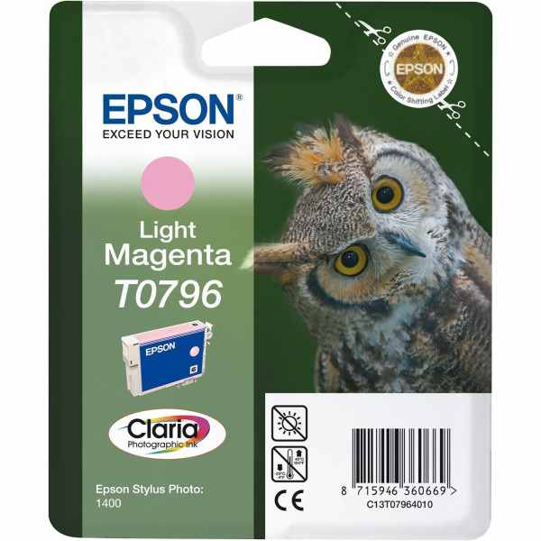 Epson T0796 Magenta clair Chouette Cartouche authentique au meilleur prix