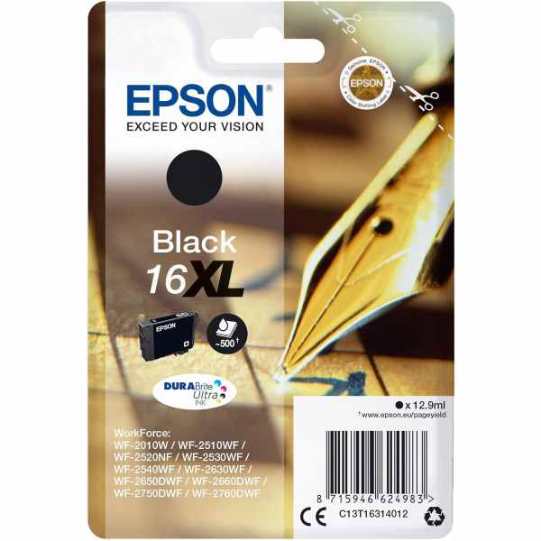 Epson 16XL Noir Stylo plume Cartouche authentique au meilleur prix