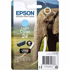 Epson 24 Cyan clair Eléphant Cartouche authentique au meilleur prix