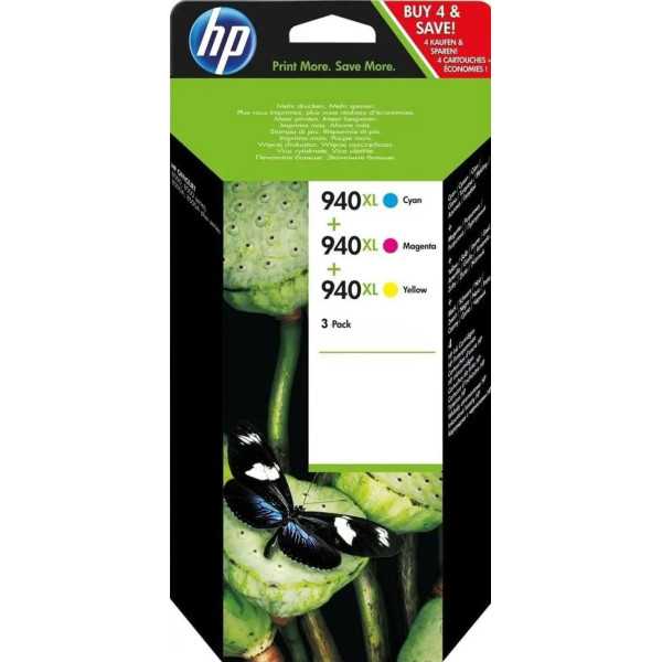 HP 940XL Couleur Pack de cartouches authentiques au meilleur prix