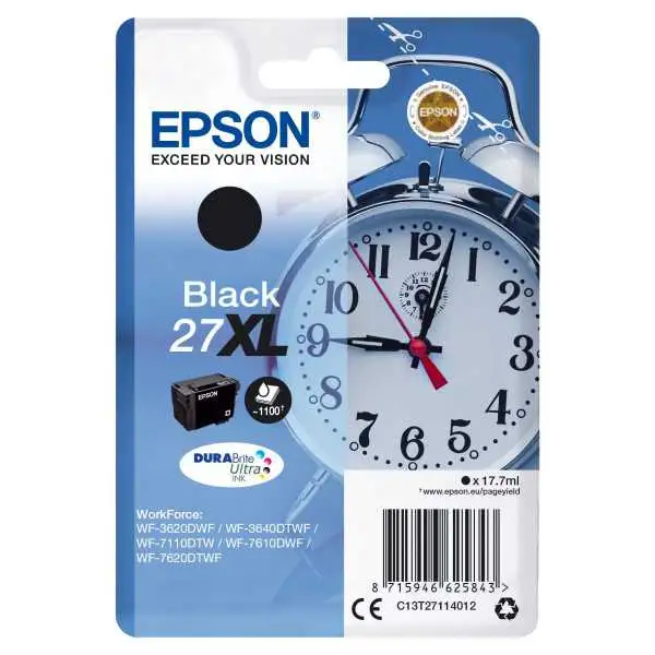 Epson 27XL Noir Réveil Cartouche authentique au meilleur prix