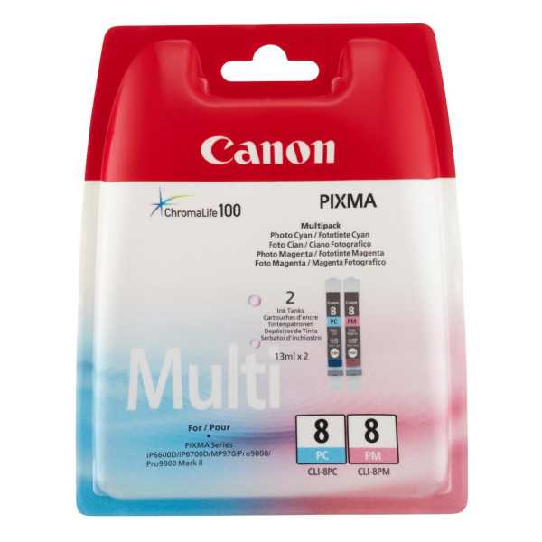 Canon CLI-8 PC/PM Couleur Pack de 2 cartouches authentiques au meilleur prix