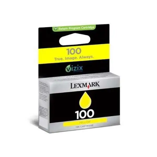 Lexmark 100 Jaune Cartouche authentique au meilleur prix