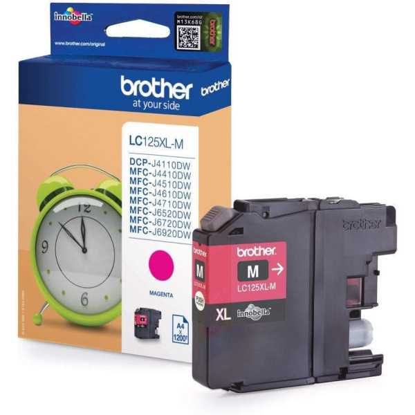 Brother LC125XL-M Magenta Cartouche authentique au meilleur prix