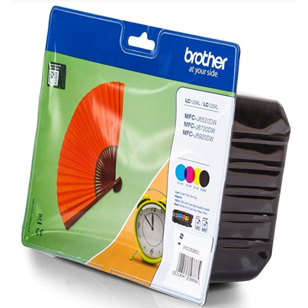 Brother LC129XL/LC125XL Noir couleur Pack de cartouches authentiques au meilleur prix