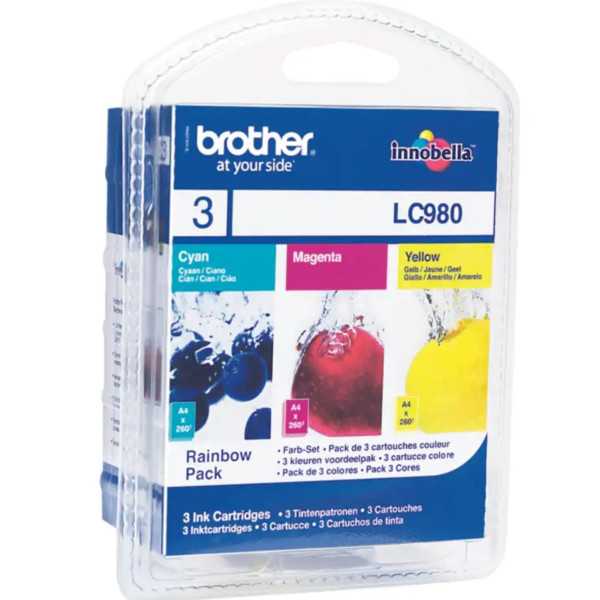 Brother LC980 Couleur Pack de cartouches authentiques au meilleur prix