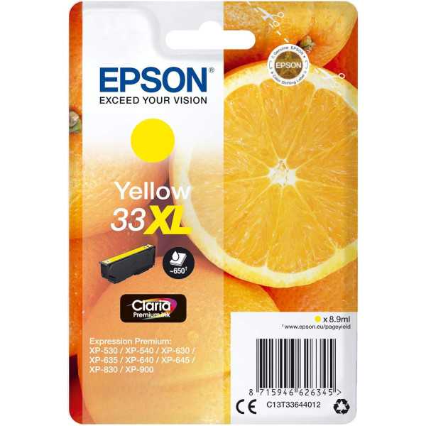 Epson 33XL Jaune Cartouche authentique au meilleur prix