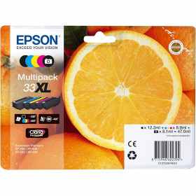 Epson 33XL Orange Noir couleur Pack de cartouches authentiques au meilleur prix