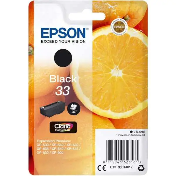 Epson 33 Noir Cartouche authentique au meilleur prix