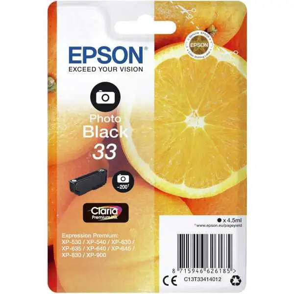 Epson 33 Photo noir Cartouche authentique au meilleur prix