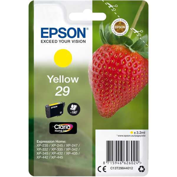 Epson 29 Jaune Fraise Cartouche authentique au meilleur prix