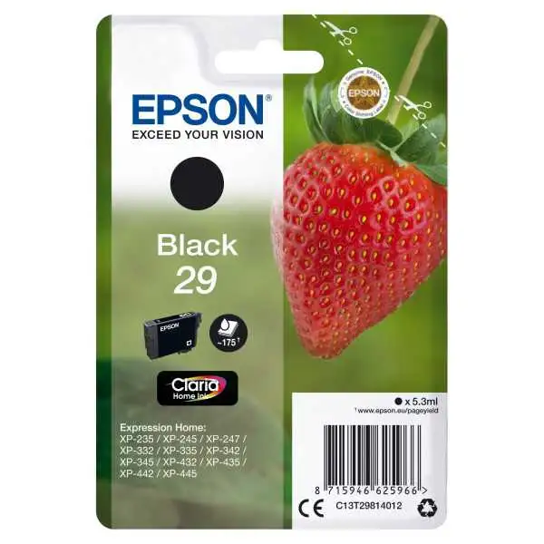 Epson 29 Noir Fraise Cartouche authentique au meilleur prix