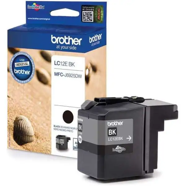 BROTHER LC12E BK Noir Cartouche authentique au meilleur prix