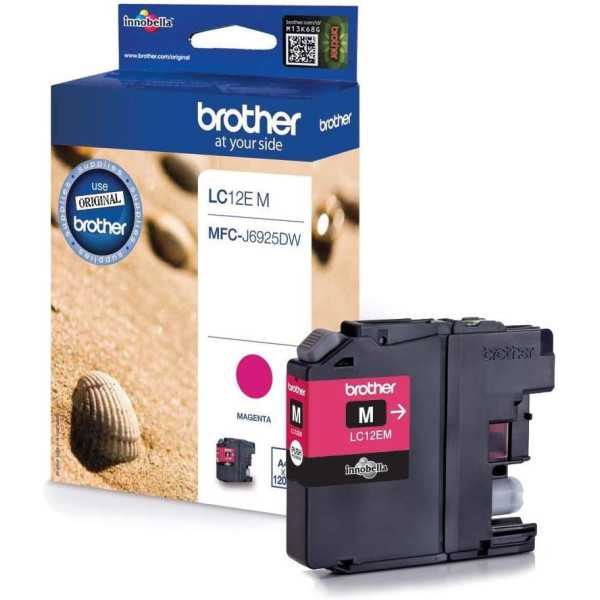 BROTHER LC12E-M Magenta Cartouche authentique au meilleur prix