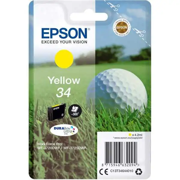 Epson 34 Jaune Balle de golf Cartouche authentique au meilleur prix