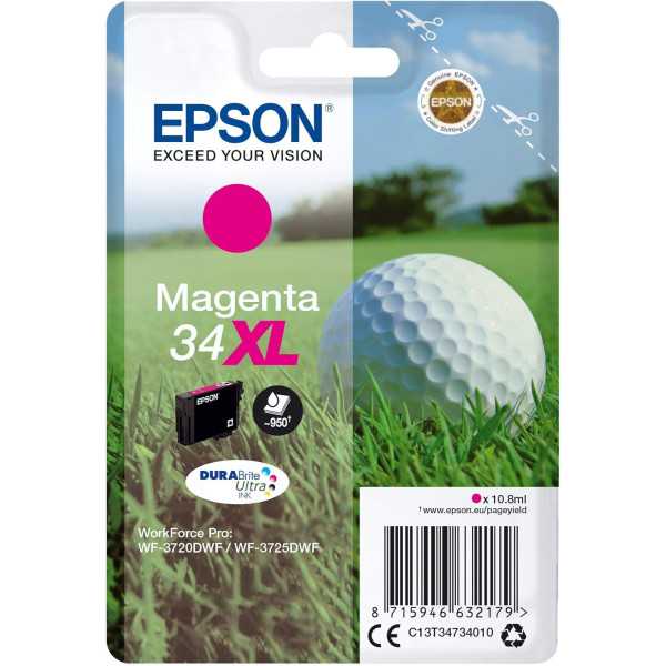 Epson 34XL Magenta Balle de golf Cartouche authentique au meilleur prix