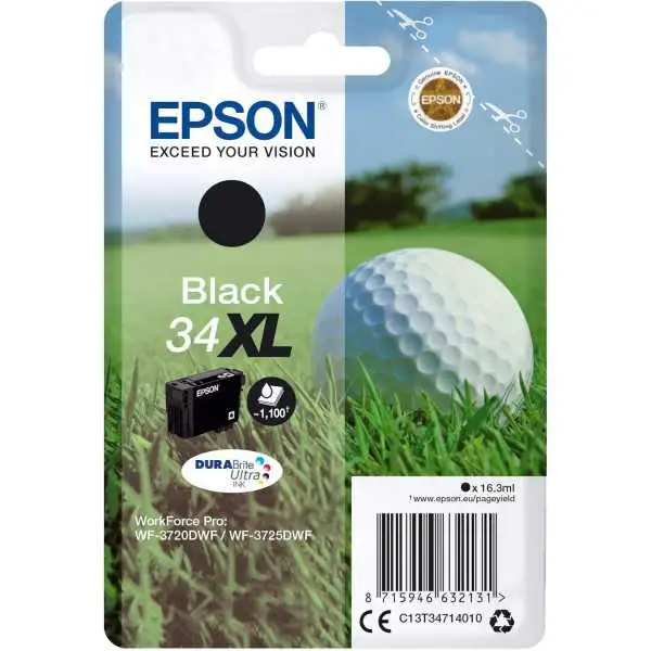 Epson 34XL Noir Balle de golf Cartouche authentique au meilleur prix