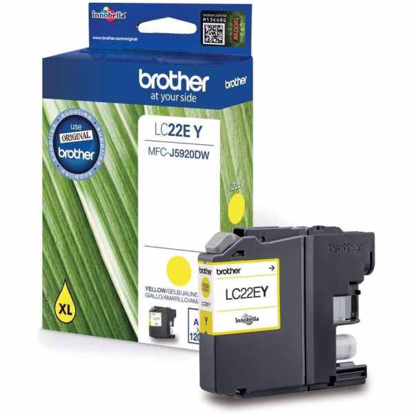 Brother LC22E Y Jaune Cartouche authentique au meilleur prix