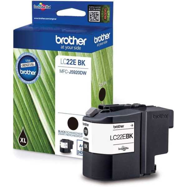 Brother LC22E BK Noir Cartouche authentique au meilleur prix