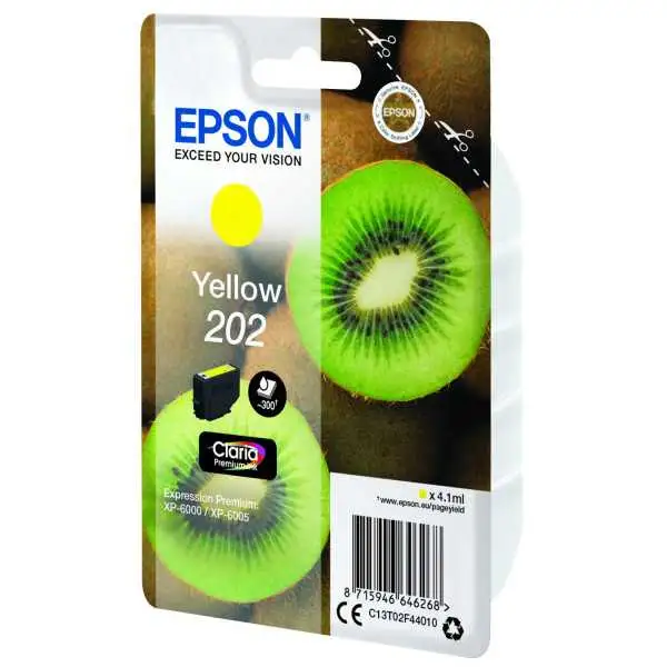 Epson 202 Jaune Kiwi Cartouche authentique au meilleur prix