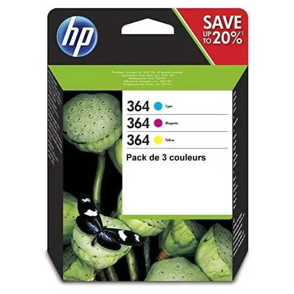 HP 364 Couleur Pack de cartouches authentiques au meilleur prix