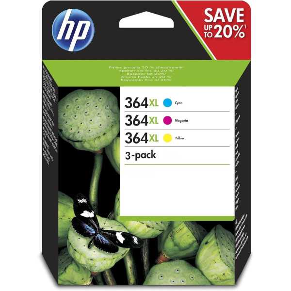 HP 364XL Couleur Pack de cartouches authentiques au meilleur prix