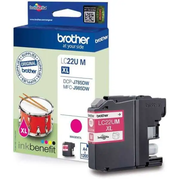 Brother LC22UM XL Magenta Cartouche authentique au meilleur prix