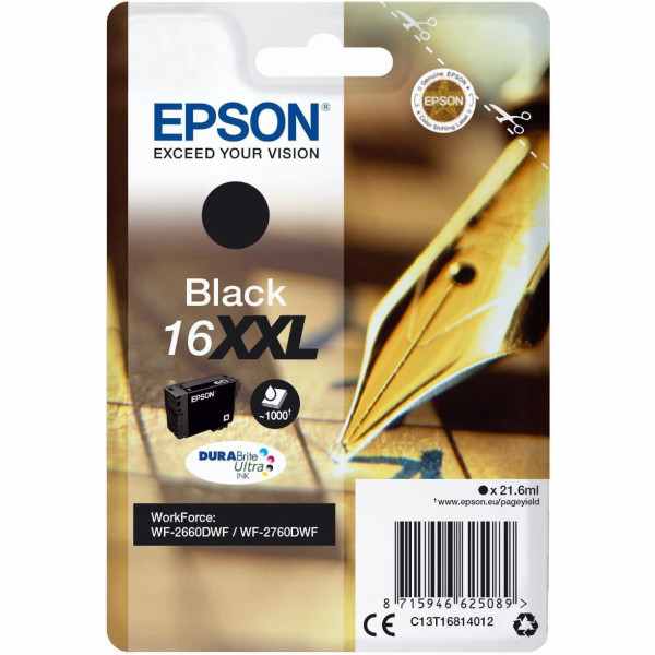 Epson 16XXL Noir Stylo plume Cartouche authentique au meilleur prix