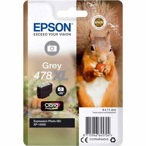 Epson 478XL Gris Ecureuil Cartouche authentique au meilleur prix