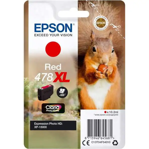 Epson 478XL Rouge Ecureuil Cartouche authentique au meilleur prix