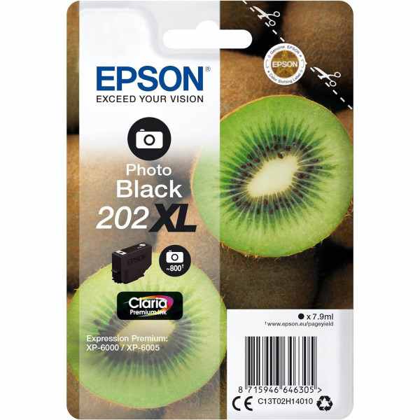 Epson 202XL Photo noir Kiwi Cartouche authentique au meilleur prix