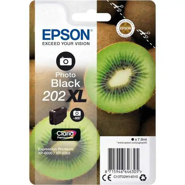 Epson 202XL Photo noir Kiwi Cartouche authentique au meilleur prix