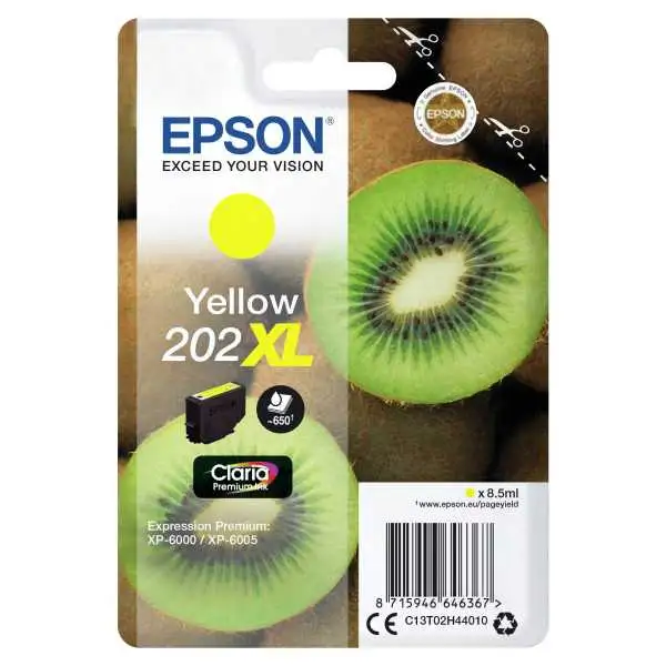 Epson 202XL Jaune Kiwi Cartouche authentique au meilleur prix