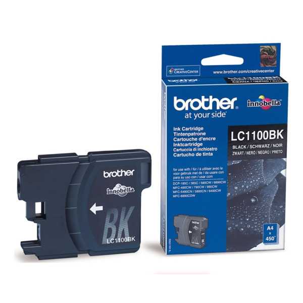 Brother LC1100BK Noir Cartouche authentique au meilleur prix